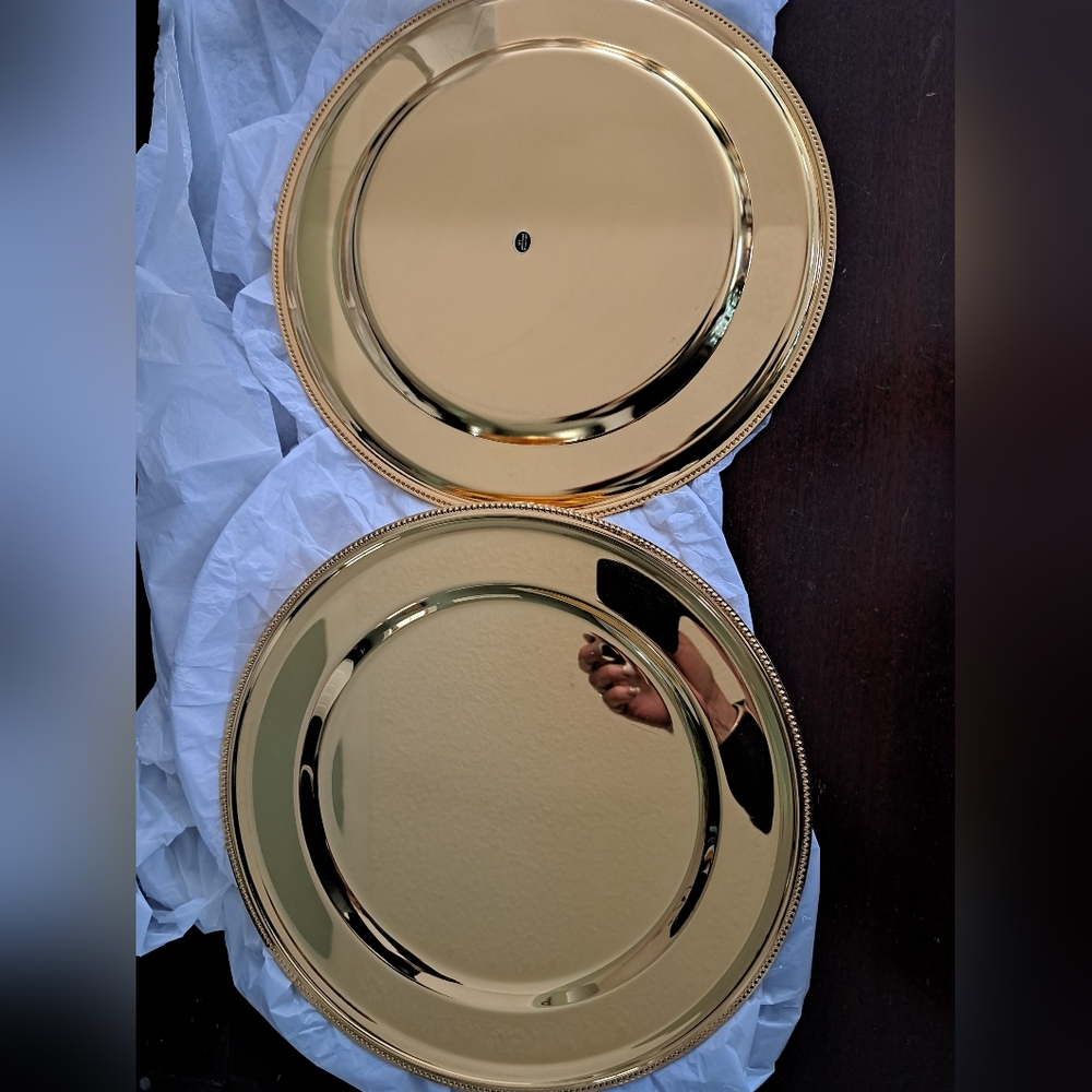 Elegant Gold Charger Plates